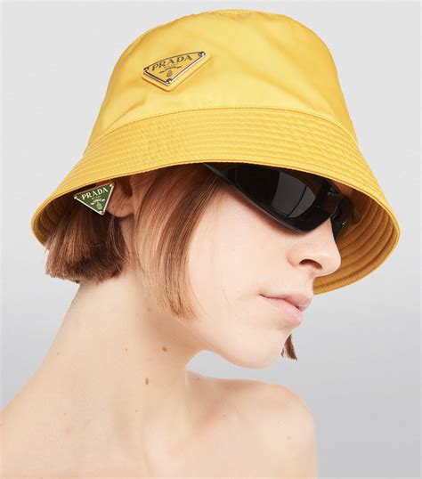 prada bucket hat pattern|Prada bucket hat nylon.